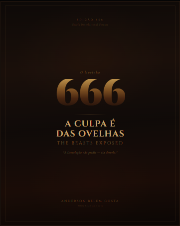 Capa do livro O livrinho. A Culpa é das Ovelhas. Edição 666, as bestas exposed — por Anderson Belem Costa